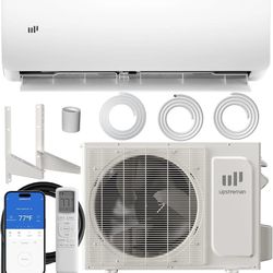 12000 BTU Mini Split AC Heating System, 20 SEER2 230V Mini Split Air Conditioner, Pre-Charged Heat Pump Ductless Inverter System, Up to 750 Sq.Ft, WiF