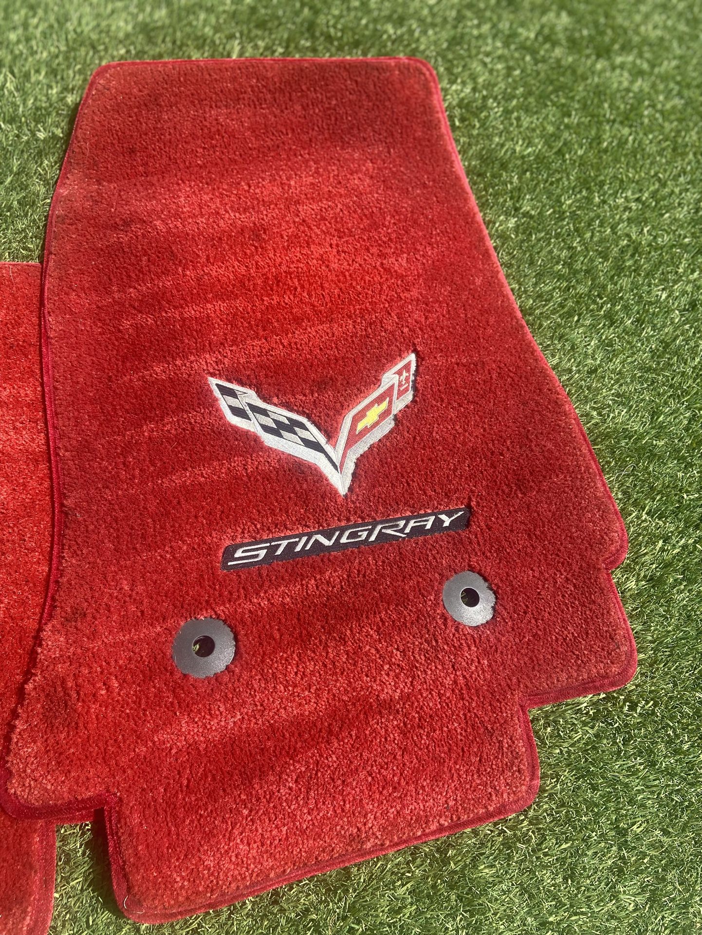 Red C7 Corvette Floor Matts