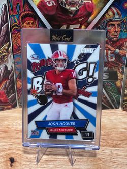 Indiana Hoosiers Josh Hoover Wild Card Comix 1/1 Football Card