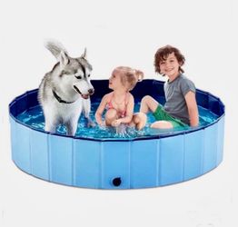 Jasonwell Foldable Dog Pool Collapsible Hard Plastic Dog Swimming Pool Portable Kiddie Pool Pet Pool Doggie Wading Pool Bath Tub for Puppy Small Mediu