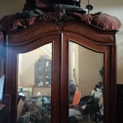 Antique French Armoire (Extra large) W/ Drawer On Bottom