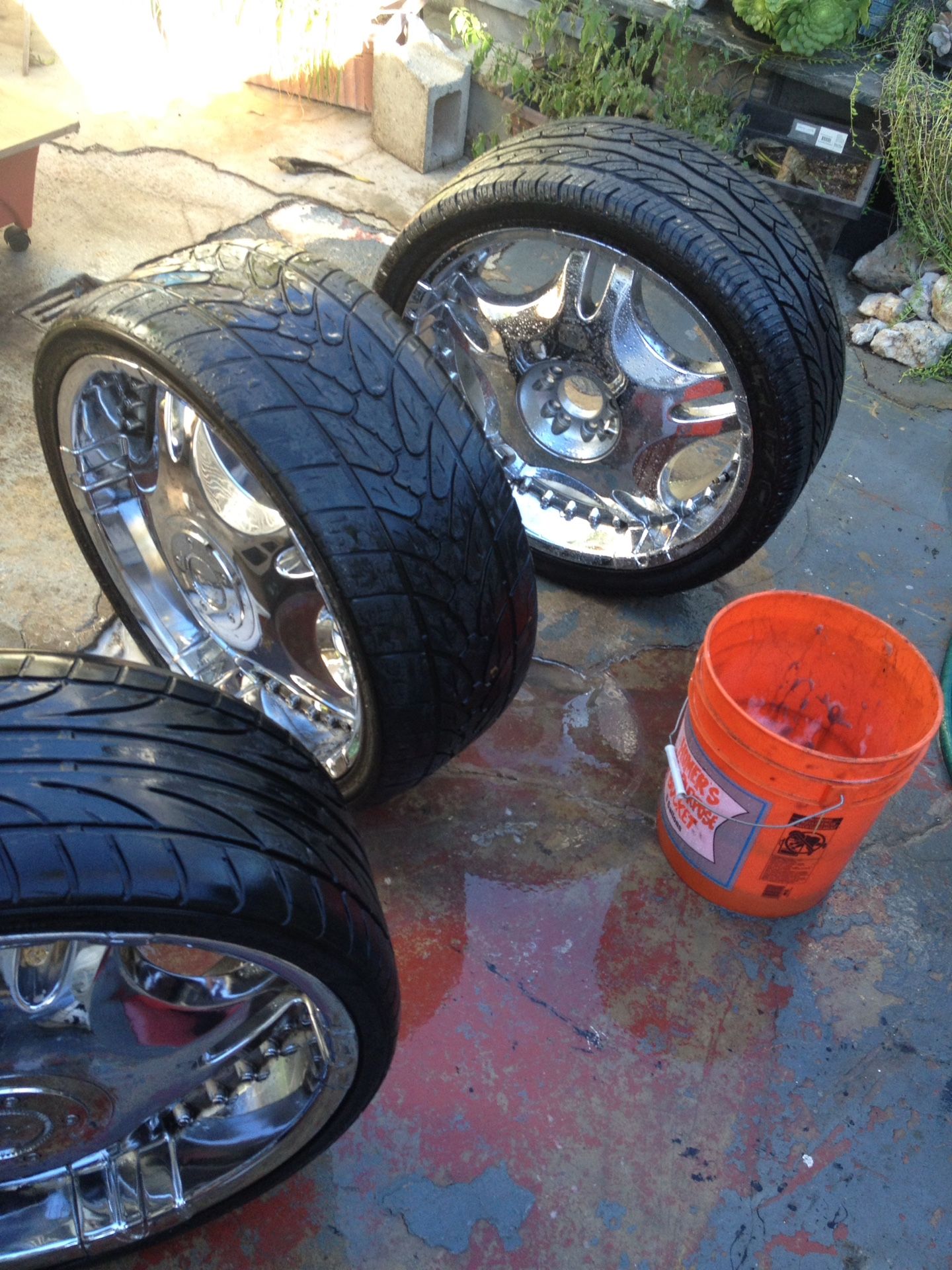 22"VCT Chrome wheels universal 5 lug (trades)