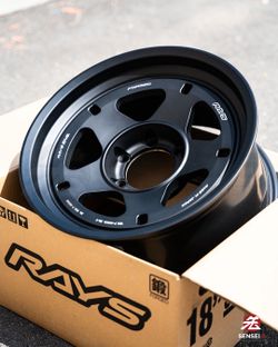 Rays 05X 18x9 +0 6x139.7 Matte Black (MB) 4Runner Cybertruck Tacoma GX Landcruiser