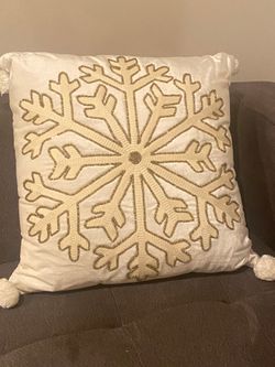 Variety of Christmas Throw Pillows With Unique Embroidery and Glitters. Sold Individually