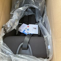 Clek Fllo Convertible Car Seat Featuring Adjustable Headrest, Compact Design, EACT Safety System, and Flame-Retardant Free (Railroad)