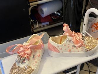 Bedazzled tennis shoes