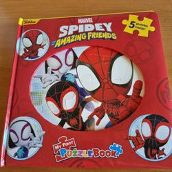 Spidy And Friends- 5 Puzzles In A Book!