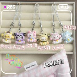 📱 Ins-Style Hello Kitty Phone Strap - Adorable & Versatile! Add a touch of kawaii to your phone, keys, or bag with this sweet Sanrio accessory. Perfe