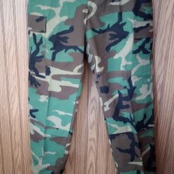 Military Woodland Camouflage Trousers 