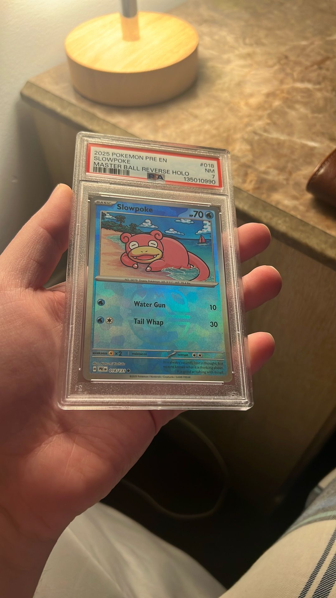 Pokemon Masterball Slowpoke (PSA7)