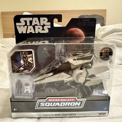 Star Wars Micro Galaxy Squadron Shadow V-Wing Starfighter Rare