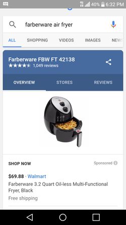 Farberware air fryer