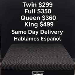  🛌 Queen Mattress Memory Foam + Box Spring – Free Delivery Today