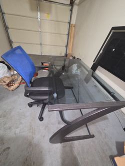 Desk and chair