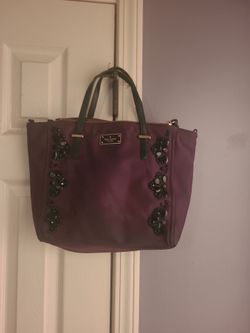 Kate Spade Purple Nylon Tote Bag