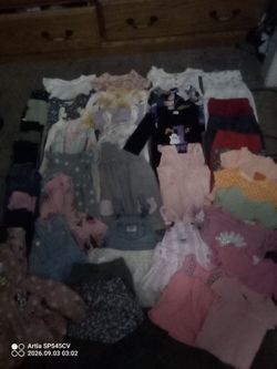 Baby girl size 12 months assorted clothes bundle