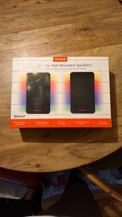 AIWA Light Up Wall Mounted Speakers