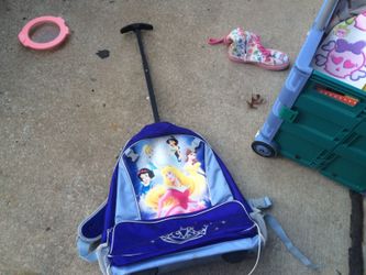 Disney Princess backpack that can also roll