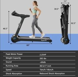 Brand New 2.25HP Folding Treadmil