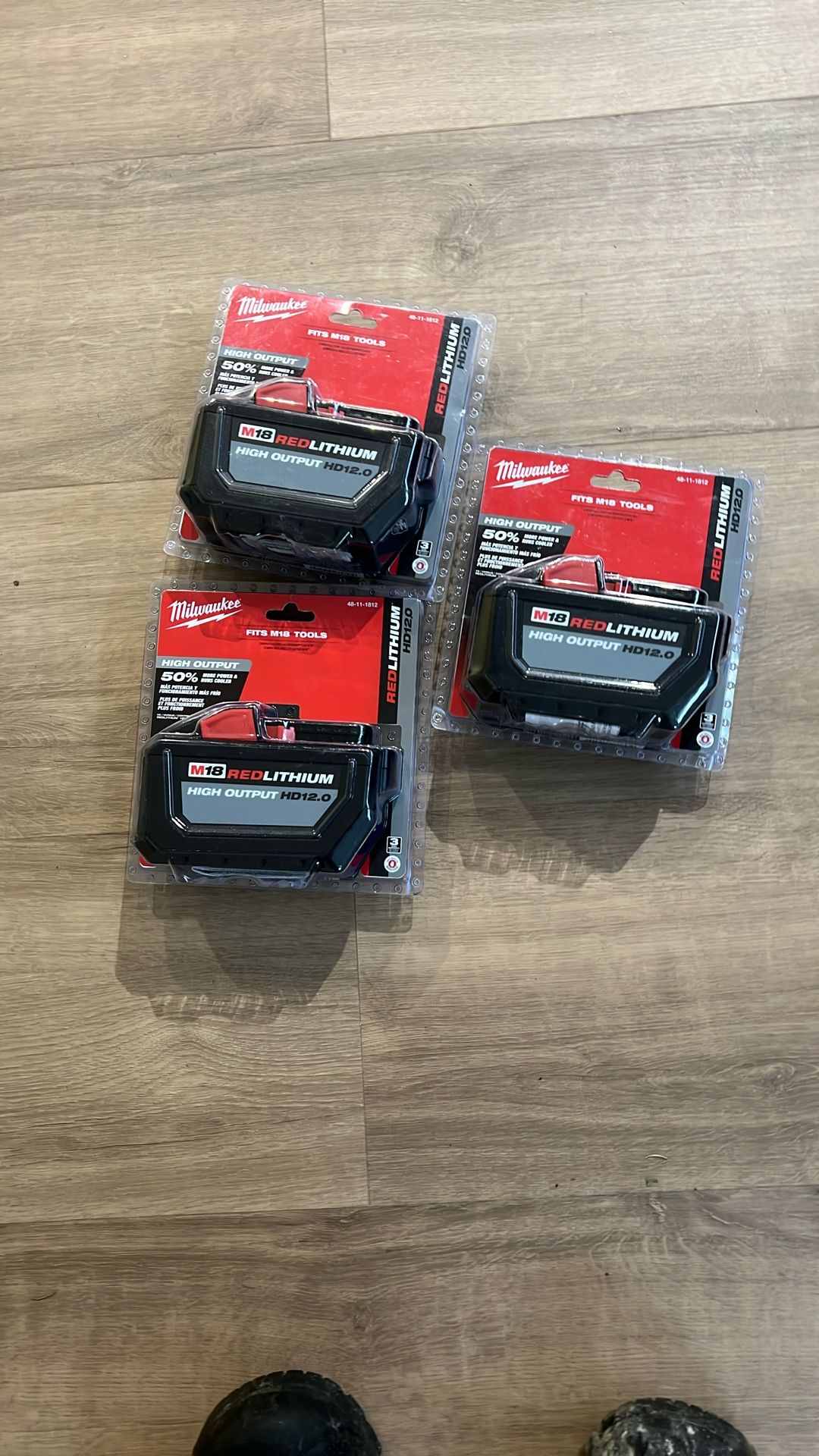 Milwaukee Battery S. (3). 12.0 High Output