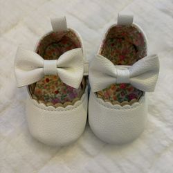 White Baby Shoes