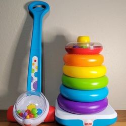 Fisher Price Toys: Popper And Rings 