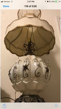 Original Victorian Antique Lamps (a set; these are 2 lamps in total)