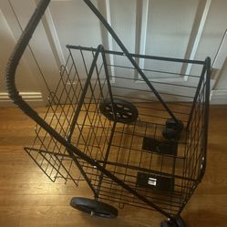 Metal Push Cart (Black)
