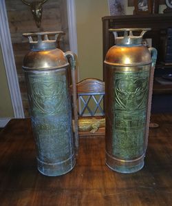Vintage Elk Fire Extinguishers