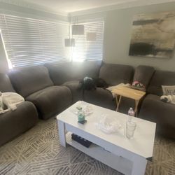 Brown Sectional Couch For Free