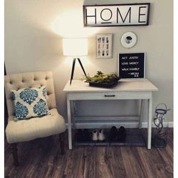 Paulo Wood Writing Desk- White