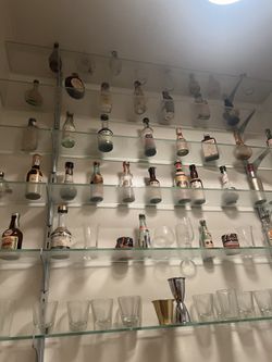 35 Vintage Early 50s Mini Liquor Bottles