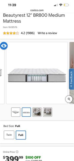 Full sized mattress