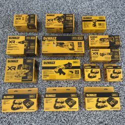 Brand New! DEWALT XR Power Tools, Batteries & Chargers