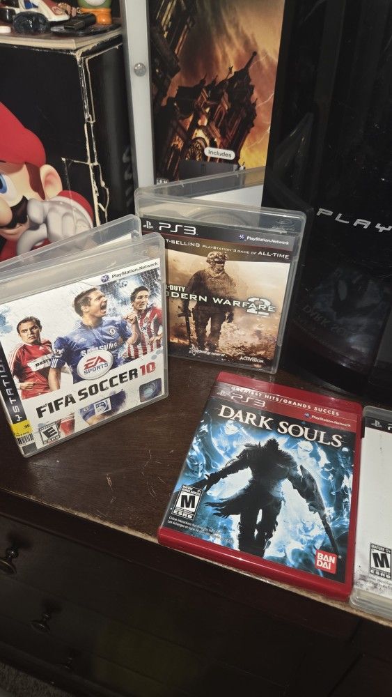Original PS3 Fat 40GB With 4 Games