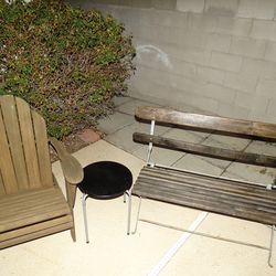 Available 3 pc foldable Patio furniture