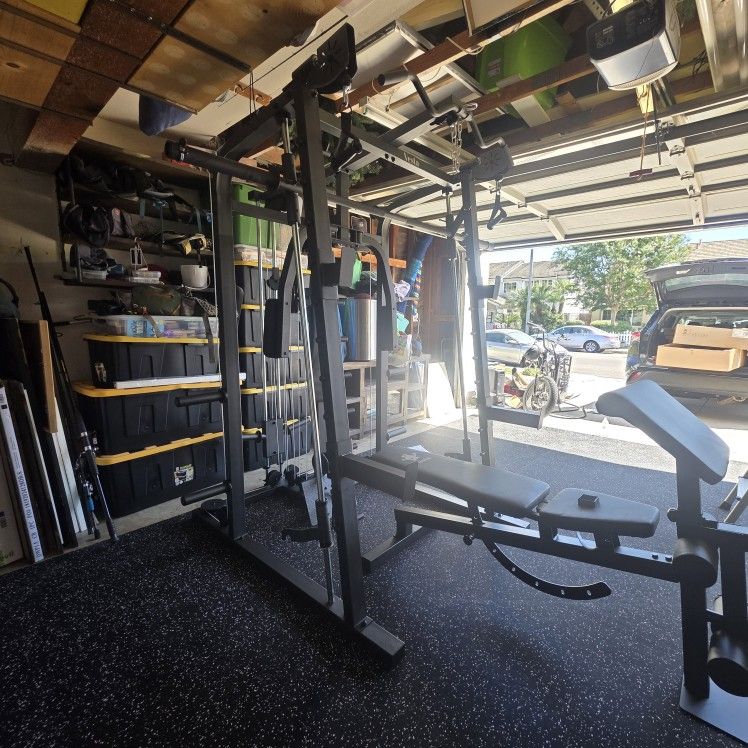 Smith Machine 2001 | Multi-Use Adj Bench | Gym Equipment | Fitness | Squat Rack | Excercise |🔴WEIGHTS AND BARBELL SOLD SEPARATELY 🔴 FREE DELIVERY 🚚