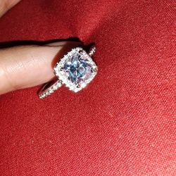 Simulated Diamond Ring Size 8 