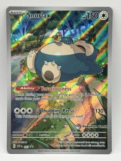 ⭐️ PC Snorlax 051 PROMO POKEMON CENTER STAMP