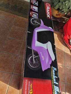 Razor Pocket Mod Betty Electric Scooter 24V Purple Steel Frame 250W Motor