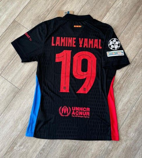 Barcelona Away Jersey Soccer 2024 Lamine Yamal#19
