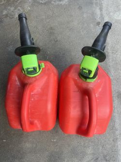 2 Gallons Red Gas Cans