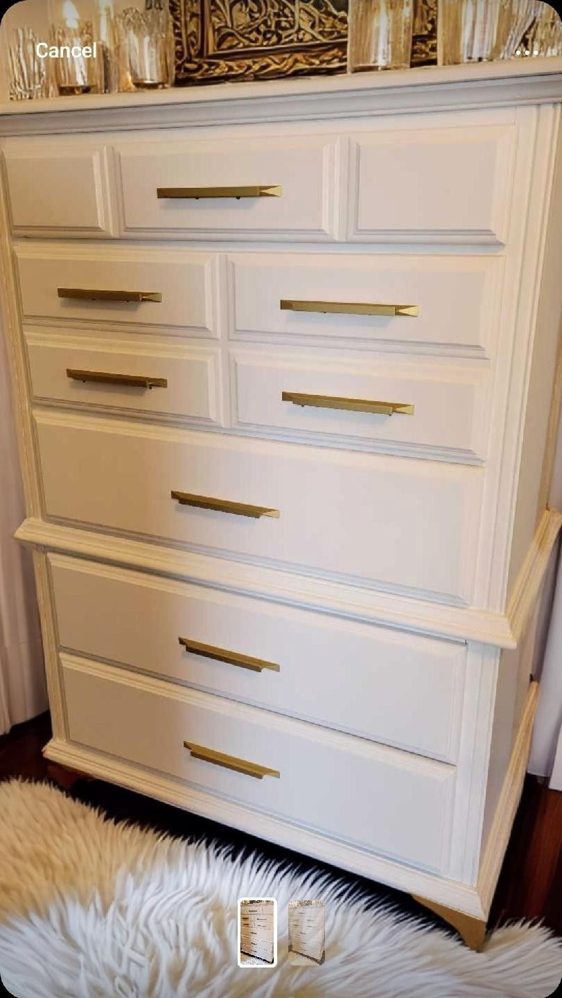 Solid Wood White Dresser
