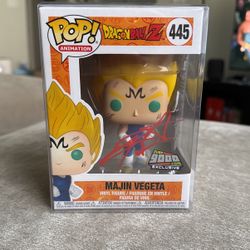 Dragon Ball Z Funko Pop Majin Vegeta Signed Christopher Sabbat