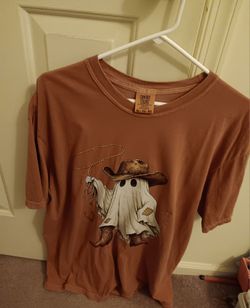 Halloween Cowboy Ghost Graphic Tee XL