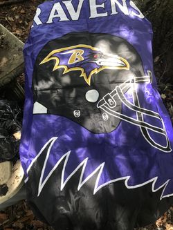 Large in bordered ravens NFL flag very nice only $30 firm