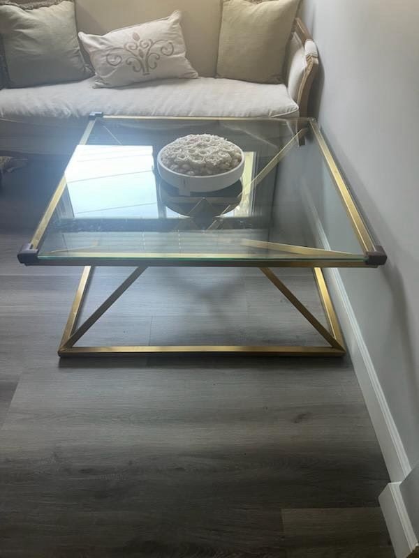 Metal Glass Table