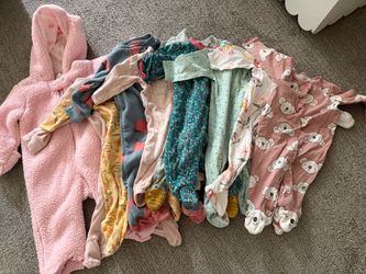 6 Month Baby Girl Onesie and Sleeper Bundle