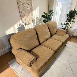 Tan Sofa/Couch 3-Seat