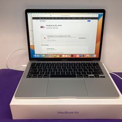 APPLE MACBOOK AIR 2020 13” M1 8GB 256GB laptop w/box.